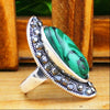 Craft Tibetan Oval Rhineston Ring