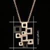 Hollowed Frame Design Pendant Necklace