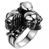 Black Alien Skull Finger Ring