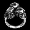 Black Alien Skull Finger Ring